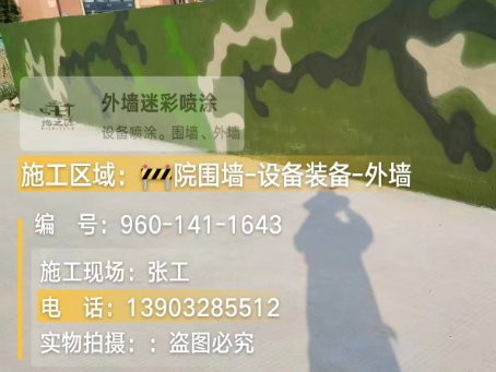 长宁 迷彩漆喷涂价格（按平方米计费）