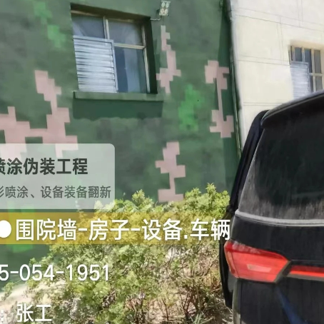 长宁数码迷彩漆施工